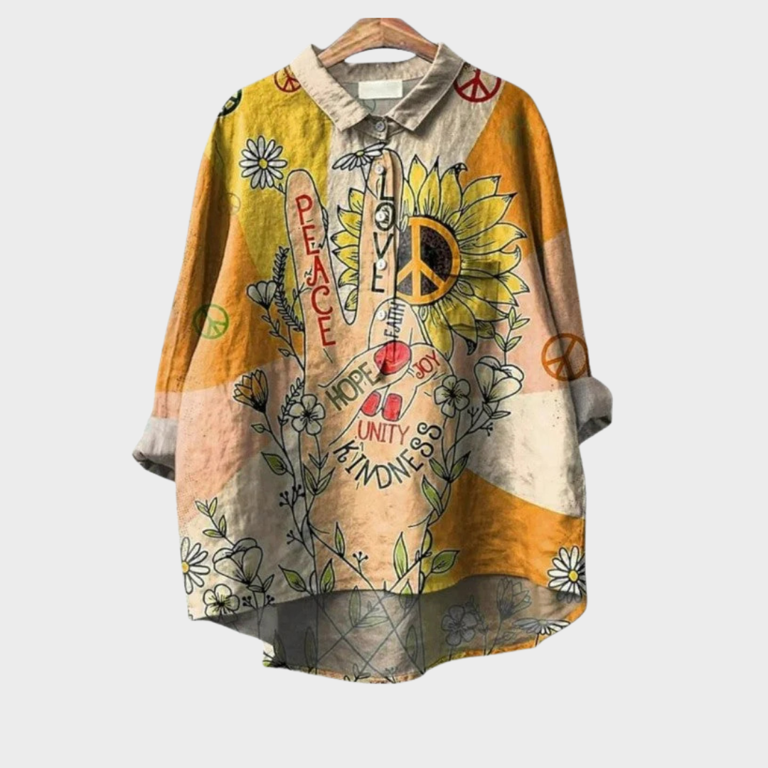 Cómoda blusa estampada