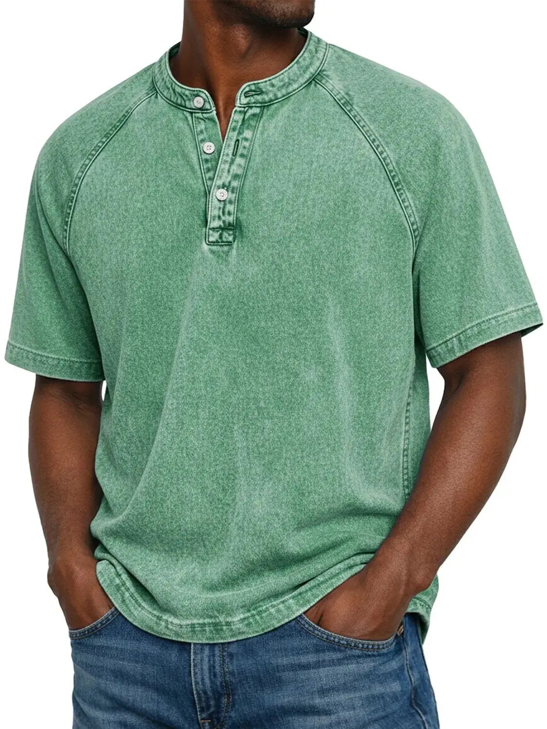 Camiseta vintage con botones