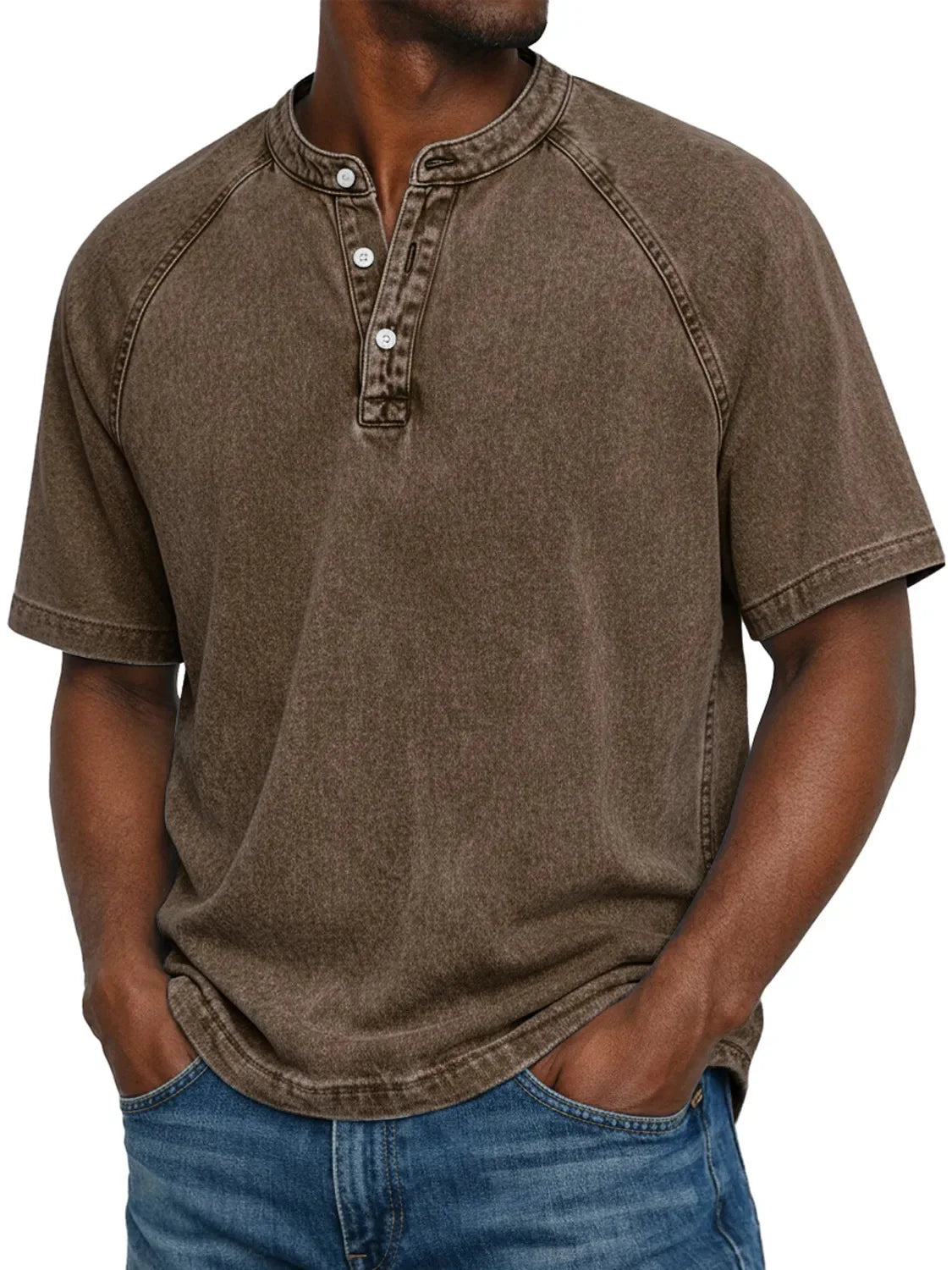 Camiseta vintage con botones