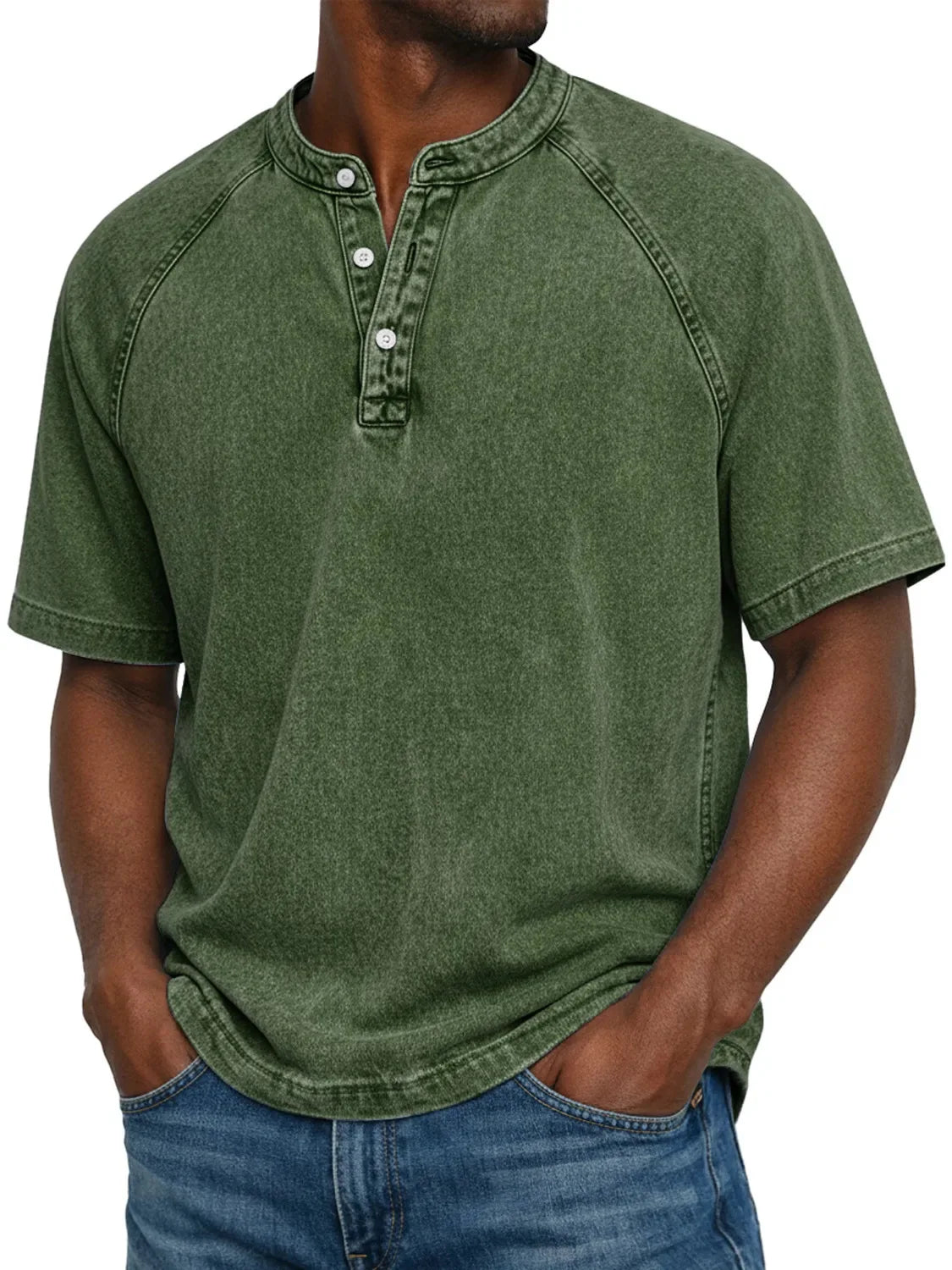 Camiseta vintage con botones