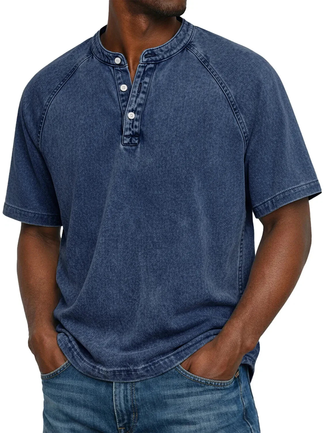 Camiseta vintage con botones
