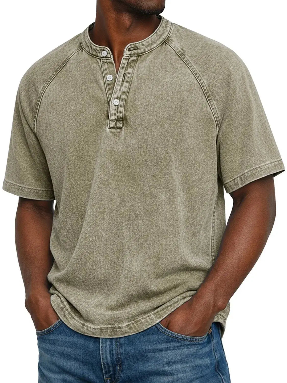 Camiseta vintage con botones