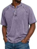 Camiseta vintage con botones