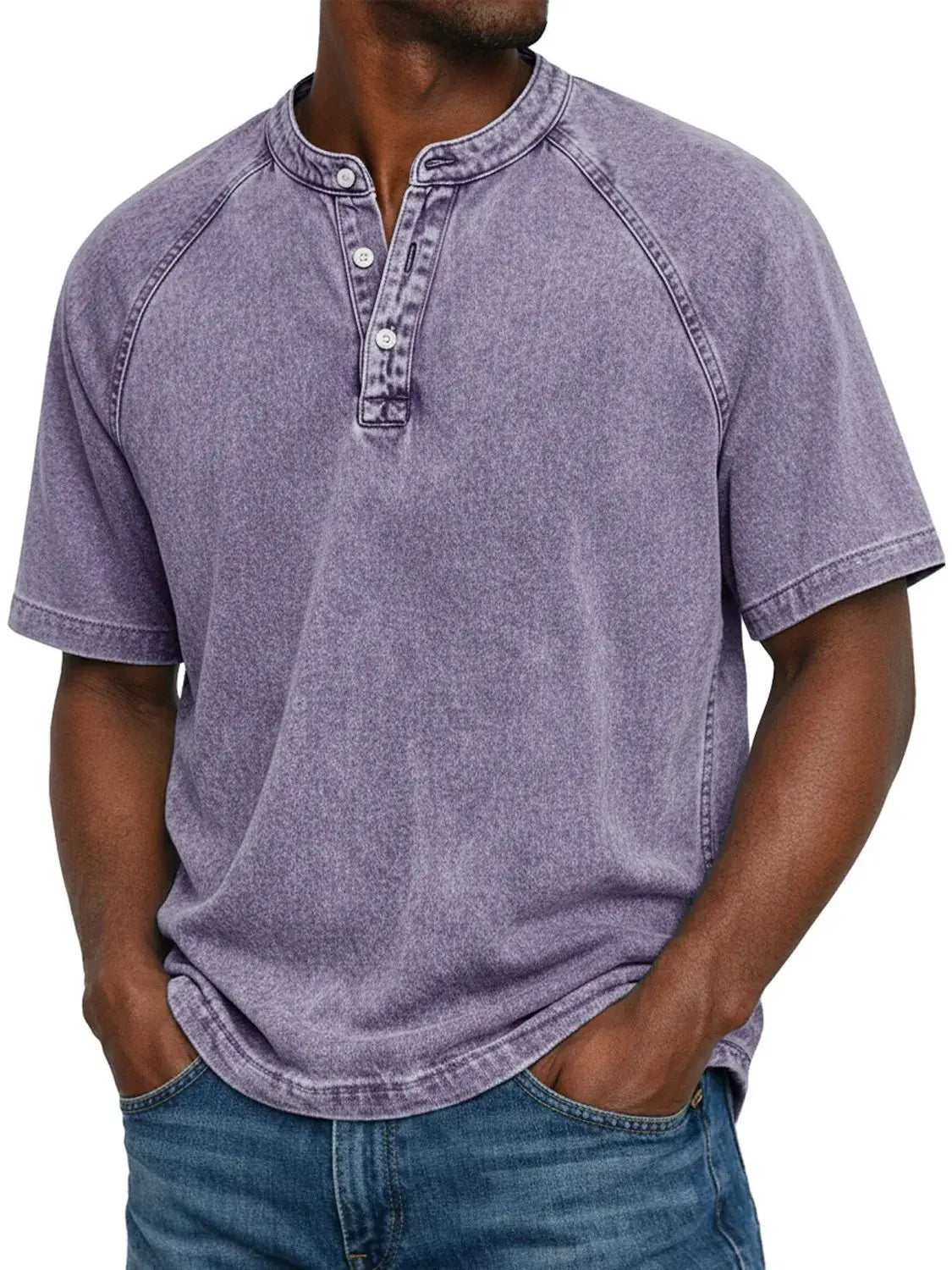 Camiseta vintage con botones