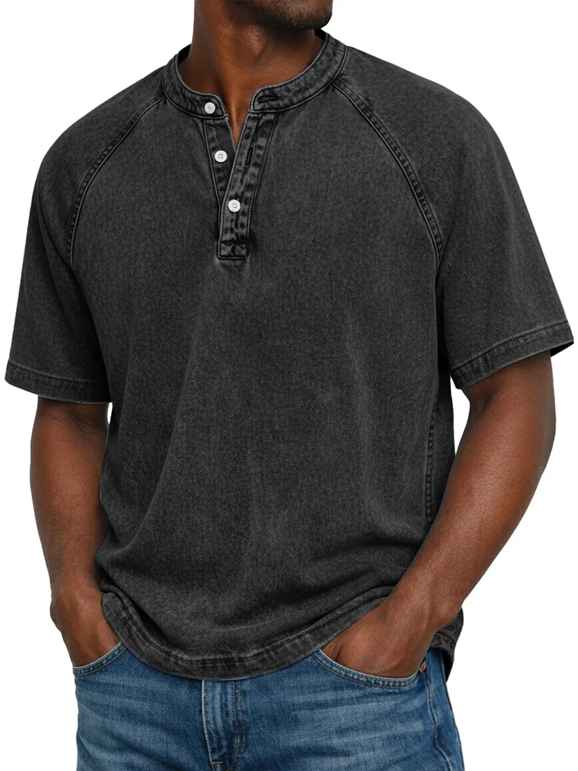 Camiseta vintage con botones