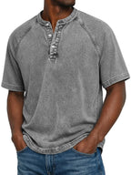 Camiseta vintage con botones