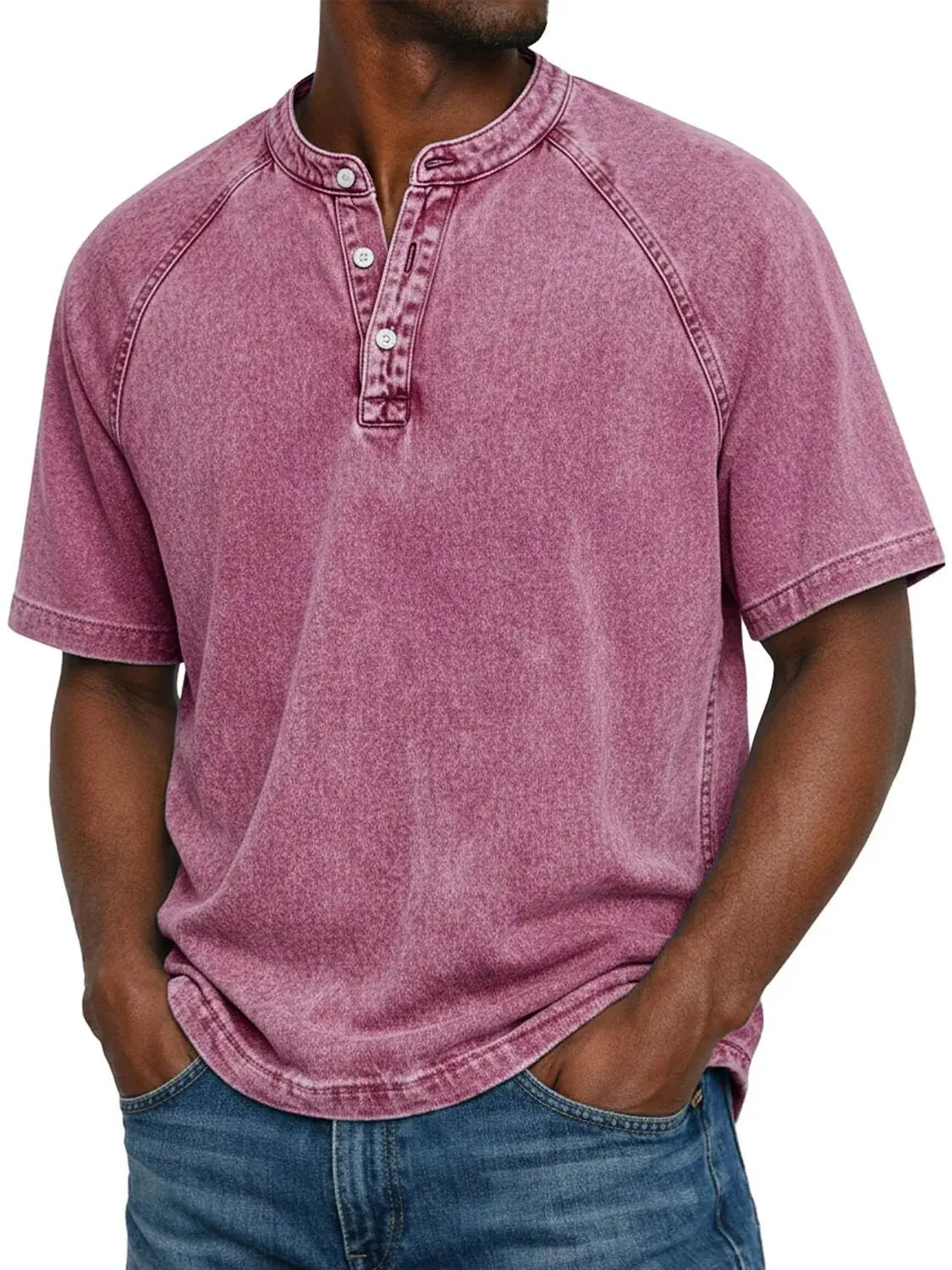 Camiseta vintage con botones