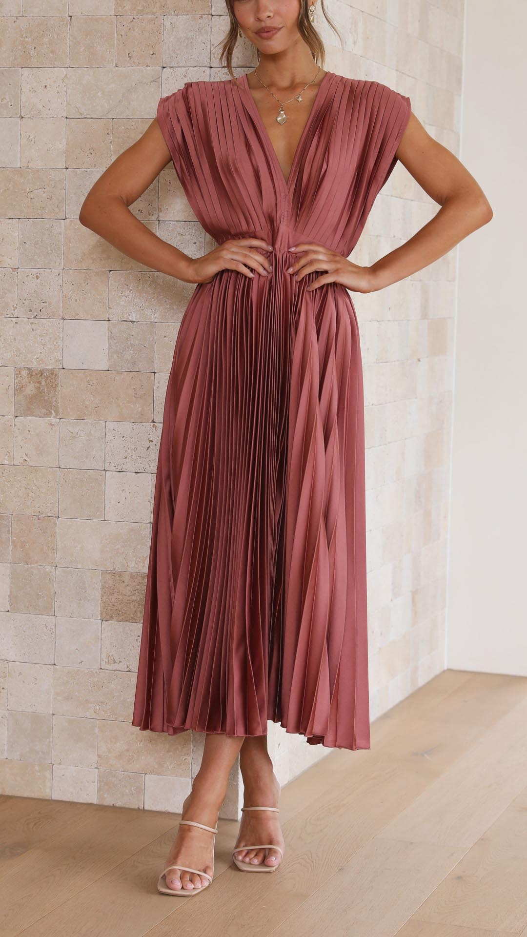 Isla | Elegante vestido plisado