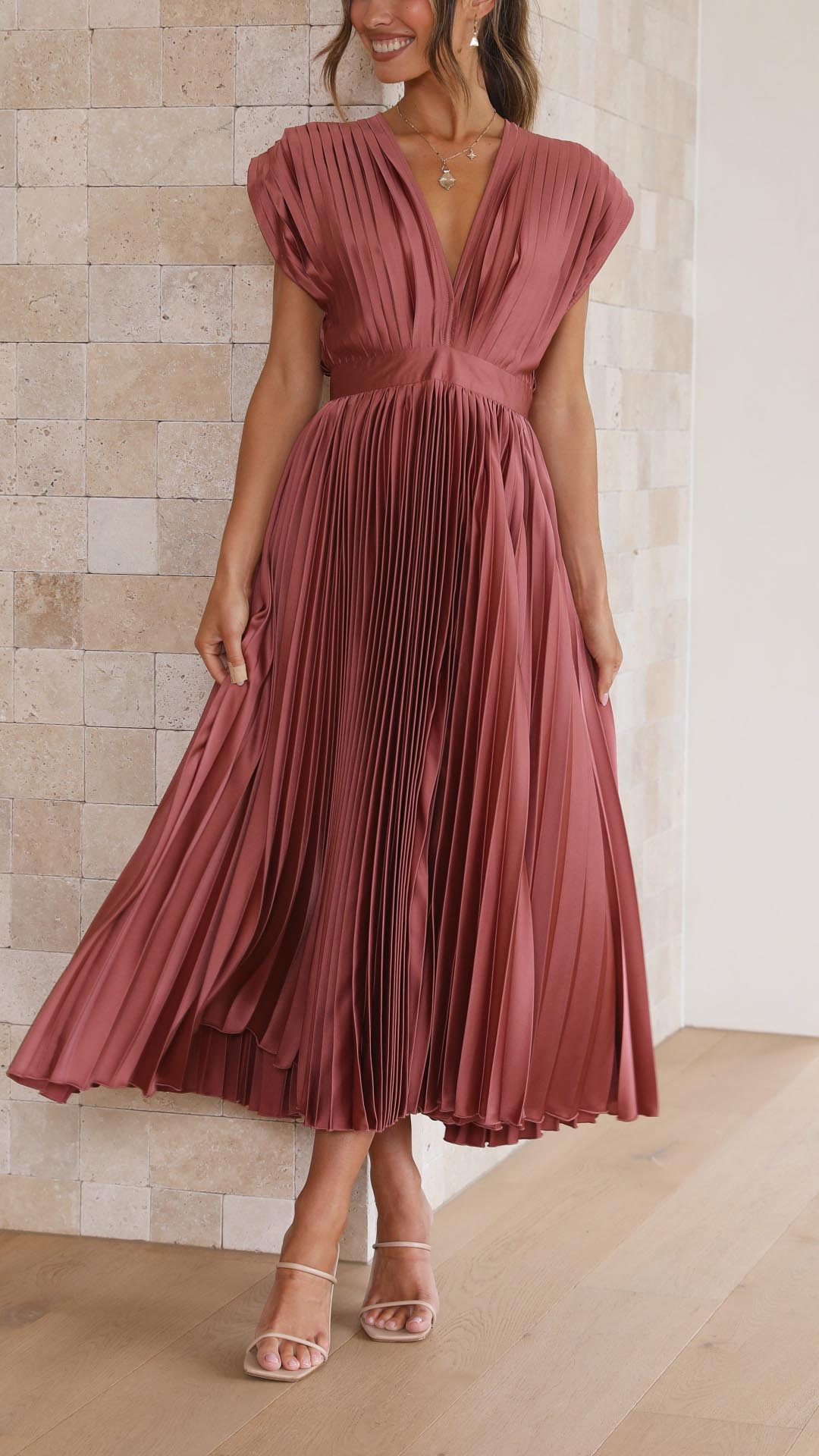 Isla | Elegante vestido plisado