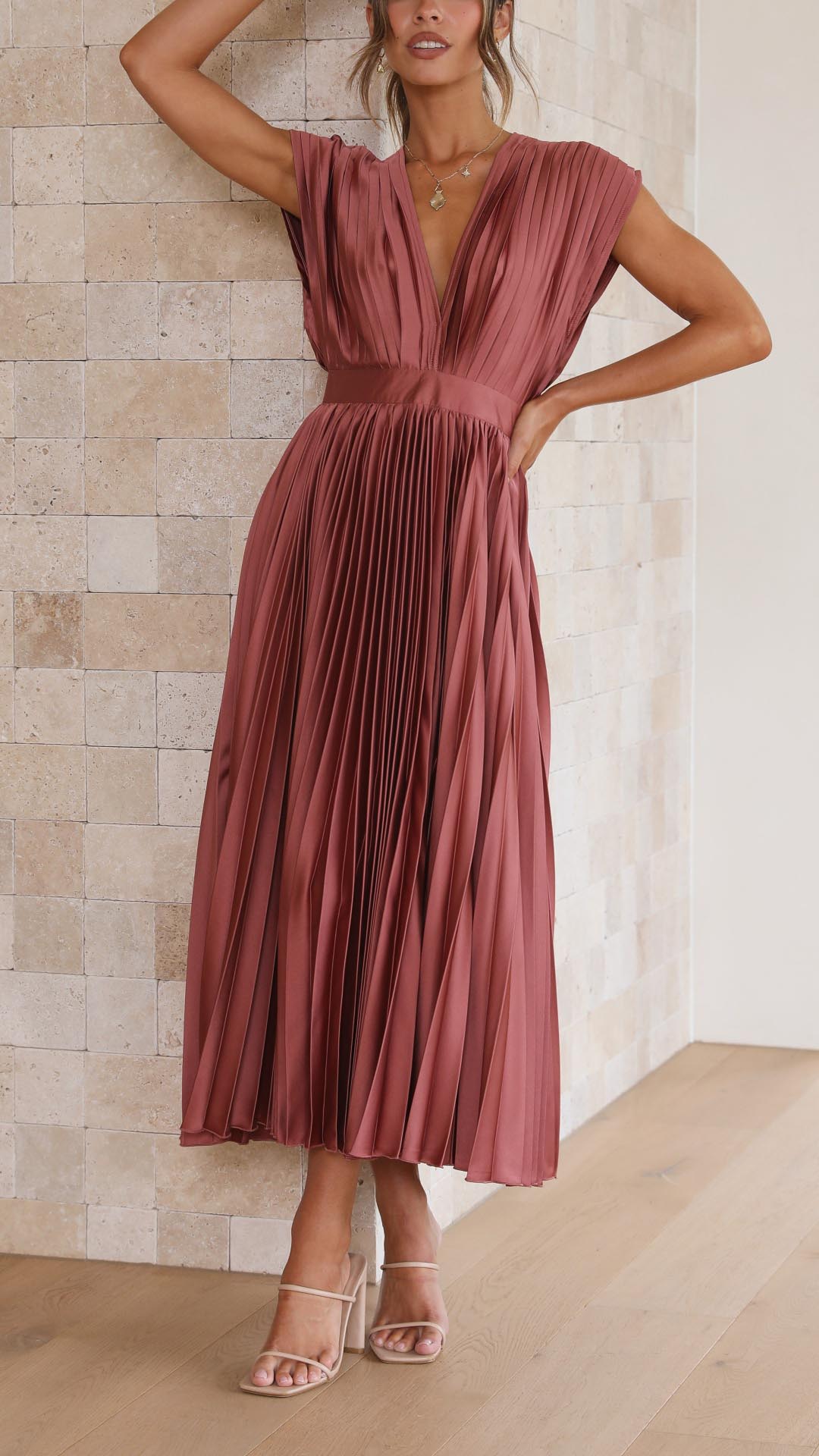 Isla | Elegante vestido plisado