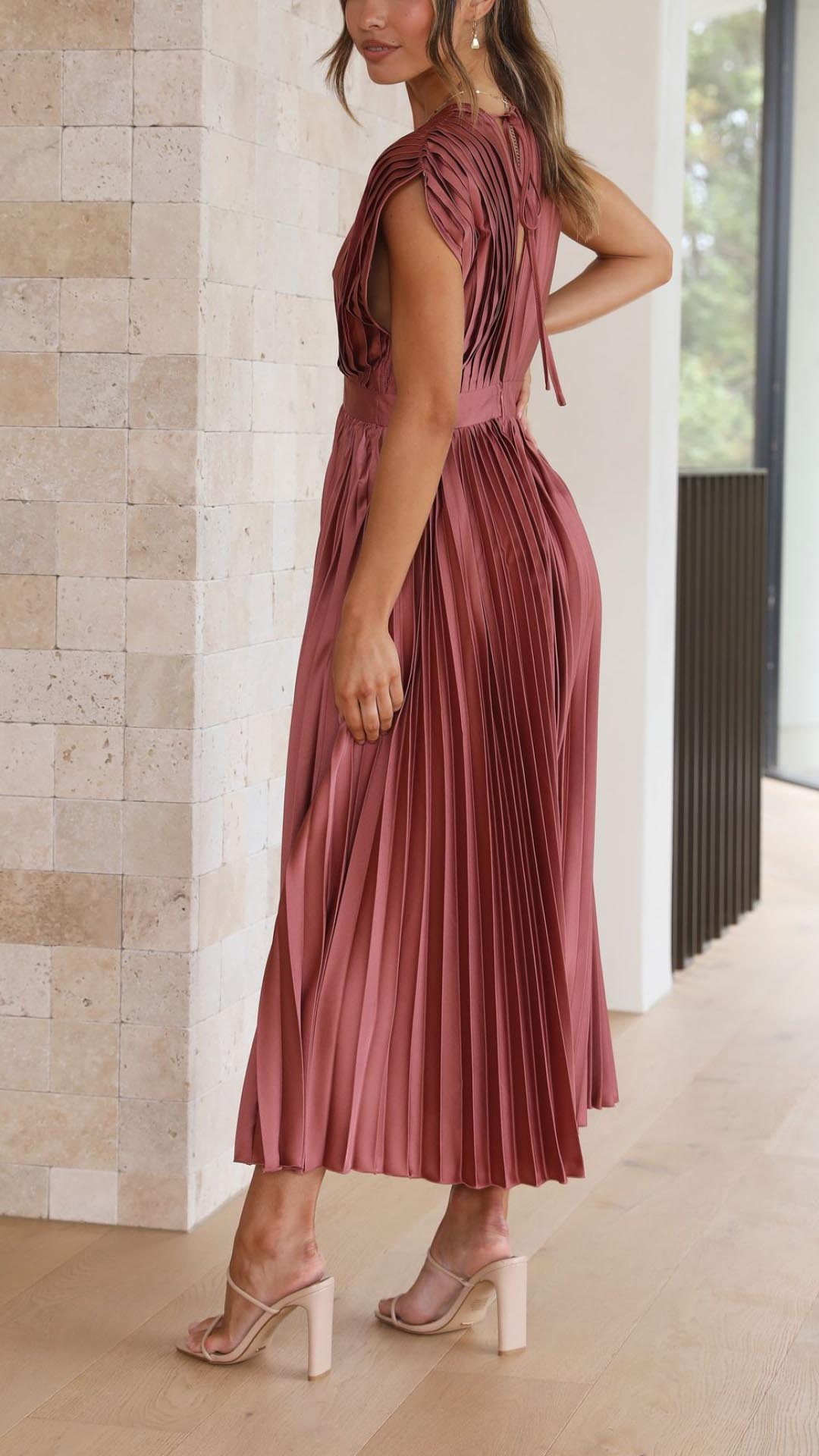 Isla | Elegante vestido plisado