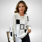 Élisa | Pull Graphique Noir Élégant & Moderne