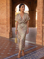 Vestido elegante de tejido ligero