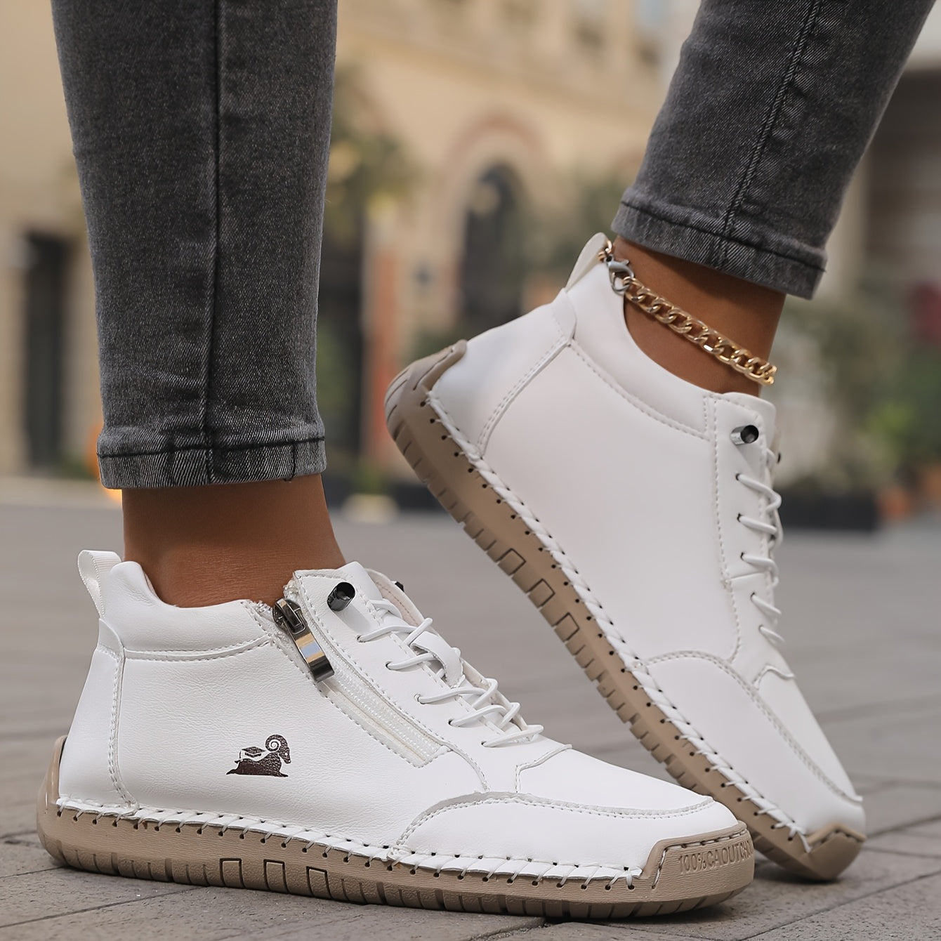 Mila | Cómodas zapatillas ortopédicas con cremallera