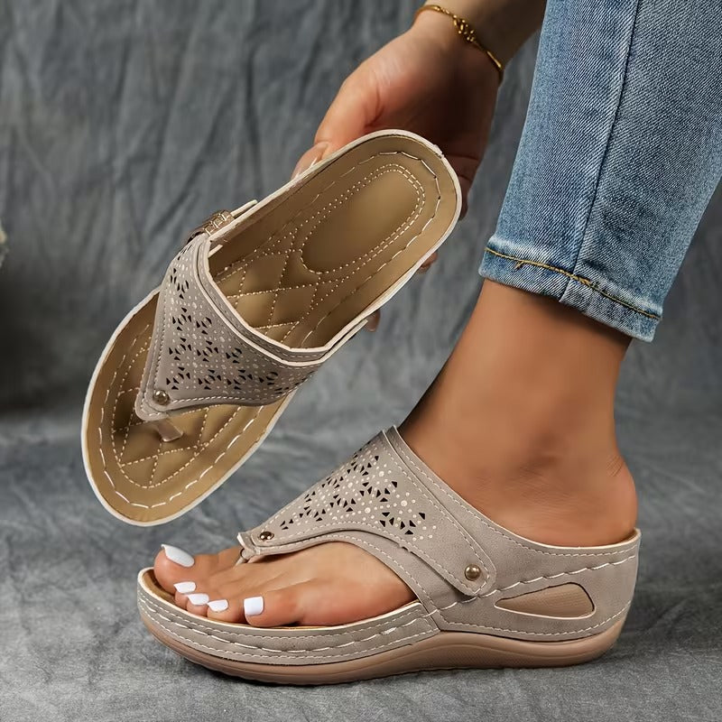 Sandalias con cuña