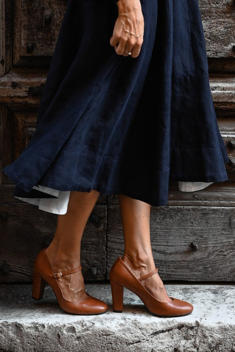 Sandalias cómodas de tacón bajo