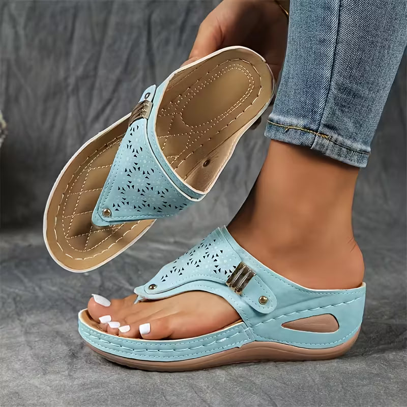 Sandalias con cuña