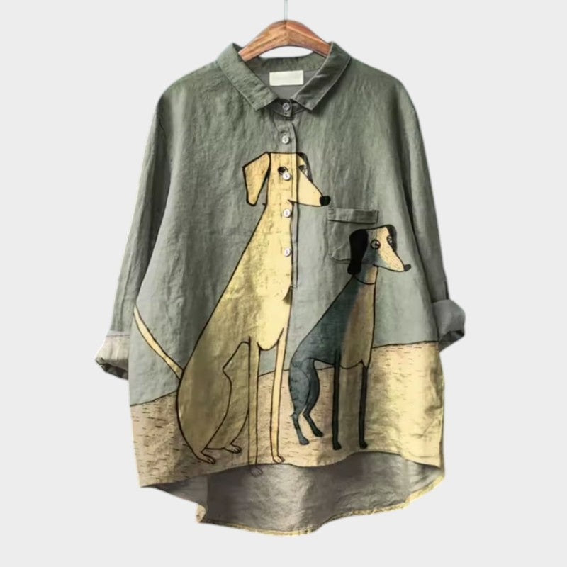 Cómoda blusa estampada