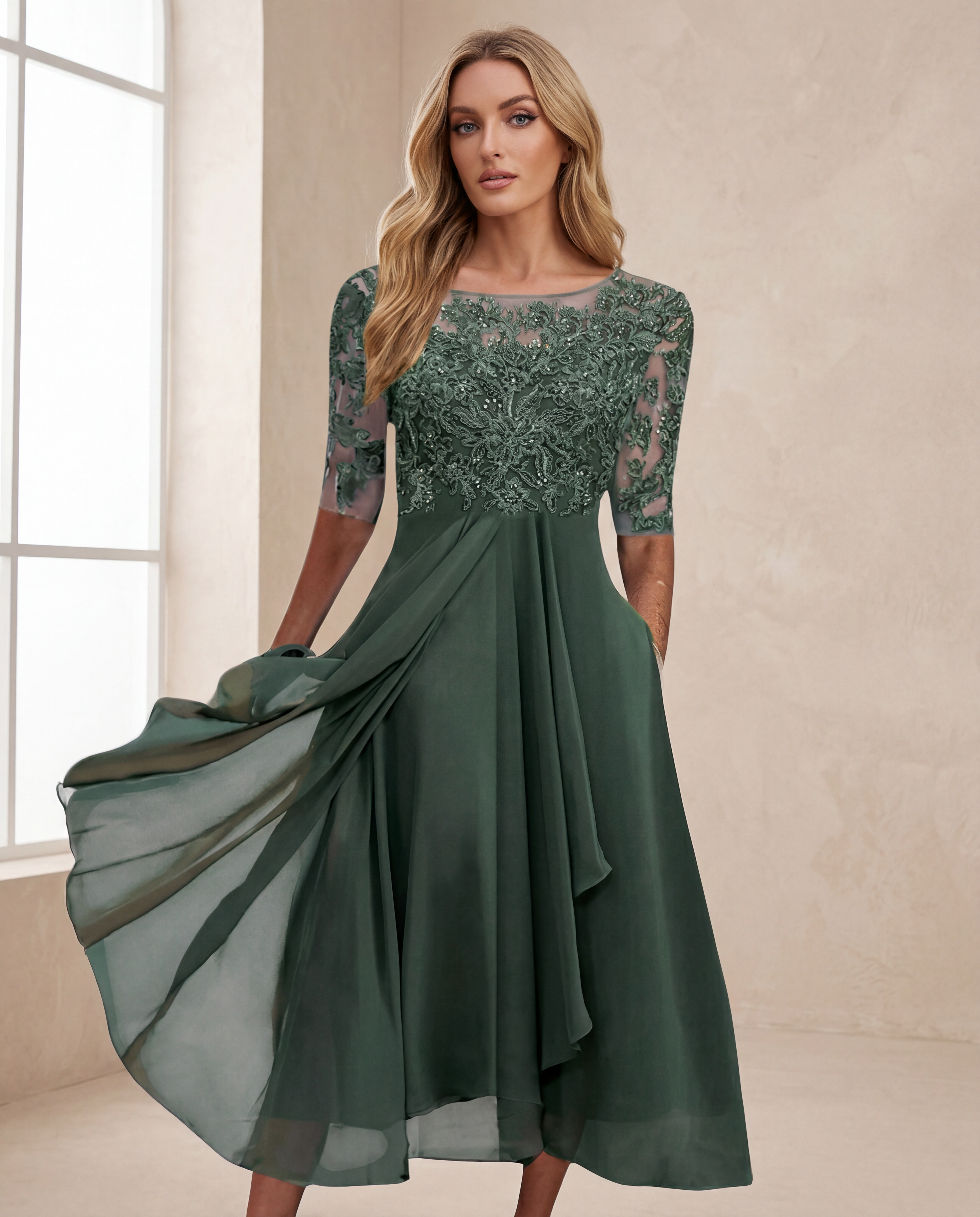 Luna | Vestido elegante de encaje