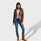 Lucía| Botines de Ante con Punta Redonda y Cremallera para Mujer