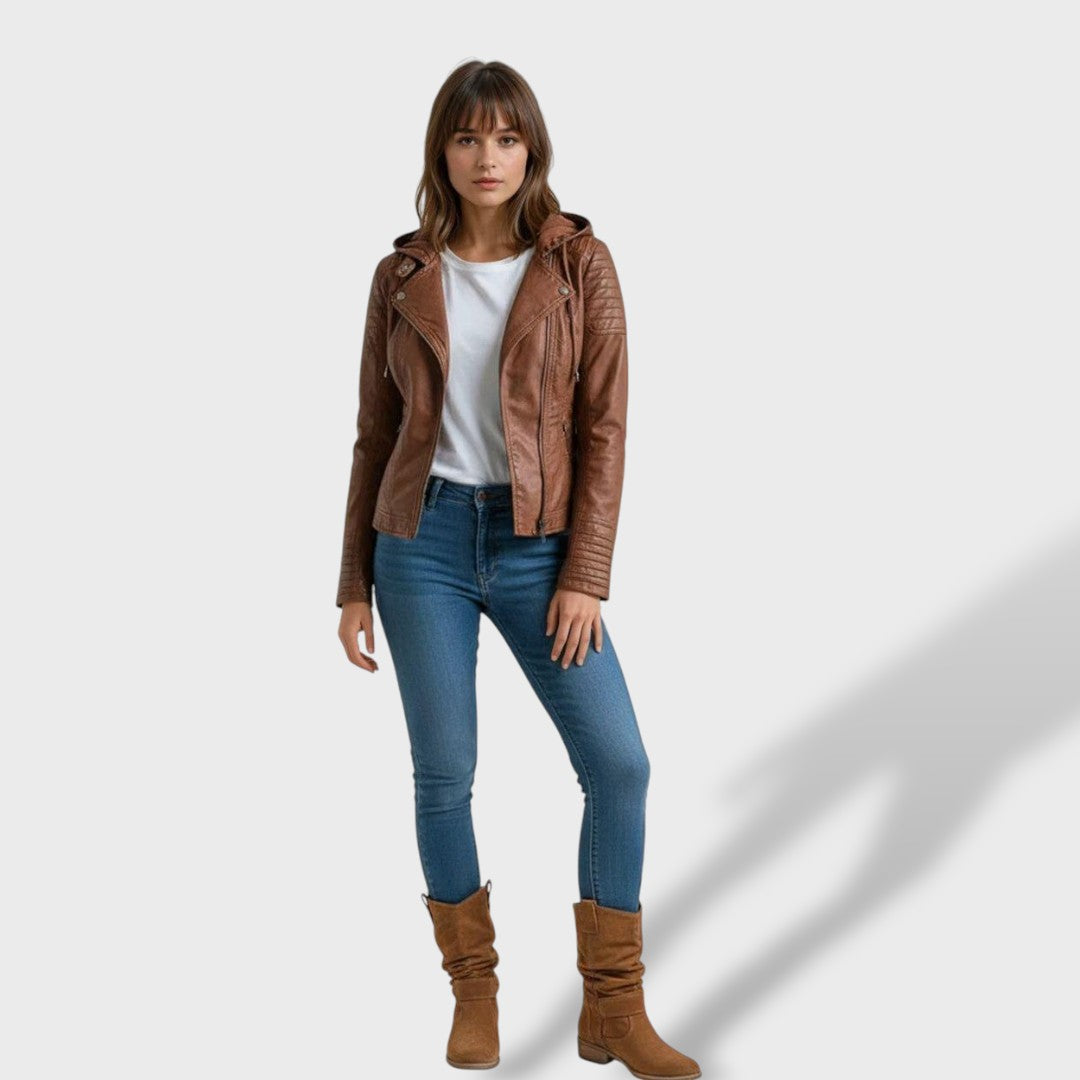 Lucía| Botines de Ante con Punta Redonda y Cremallera para Mujer